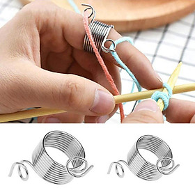 Set of 6 Embroidery Floss Organizer Yarn Guide Knitting Tools, DIY Embroidery Needlework Project Thread Holder Guide Thimble for Sewing
