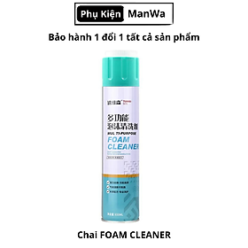 Chai xịt bọt vệ sinh nội thất ô tô FOAM CLEANER loại 650ML Kèm khăn lau BaoAn - Hàng chính hãng