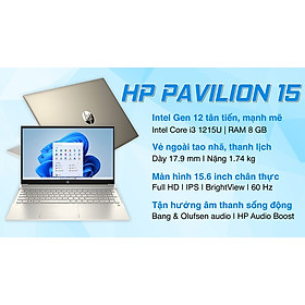 Mua Laptop HP Pavilion 15-eg2062TU 6K790PA |i3-1215U|8GB|256GB|15.6 FHD|Win11 - Hàng Chính Hãng
