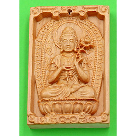 Mặt Phật bản mệnh gỗ hoàng đàn Đại Thế Chí MGPBM4 - Phật bản mệnh tuổi Ngọ