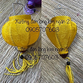 Đèn lồng hội an size nhí lụa vân (10cm)