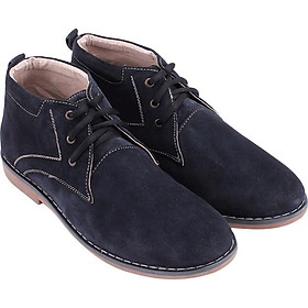 Giày Boot Da Lộn Nam Huy Hoàng HT7192 - Xanh Đậm