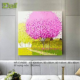 Mua Tranh treo tường tự tô màu số hóa DALI Tranh Phố Xuân CVN030