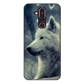 Ốp lưng dành cho điện thoại Nokia 8.1 Chó Sói Mẫu 1