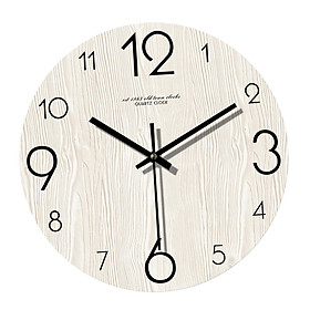 Wall Clock 12inch Fashion Non Ticking Clock for Bedroom Living Room Home