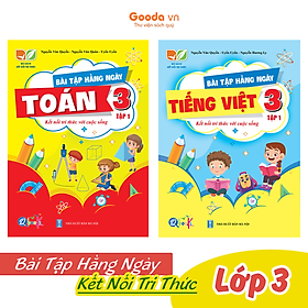 Ảnh bìa Combo Bài Tập Hằng Ngày Toán, Tiếng Việt Lớp 3 - Kết Nối Tri Thức - Học kì 1