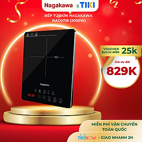 Mua  HỘP QUÀ TẾT   TẶNG KÈM NỒI LẨU 280x75mm  Bếp từ đơn Nagakawa NAG0718 (2000W) - 5 chương trình nấu - Bảo hành 1 năm - Hàng chính hãng