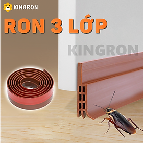 Mua Ron chặn cửa 3 lớp dày 5mm - Thanh dán đáy cửa chống côn trùng khói bụi phù hợp mọi loại cửa ra vào R3L