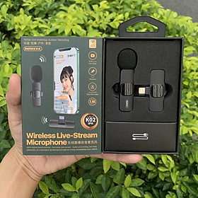 Mua Micro thu âm không dây Remax K02 / K03 cho điện thoại  hỗ trợ Livestream - Hàng Chính Hãng