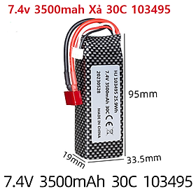 Mua Pin Lithium Lipo 2s 7.4v 3500mah 103495 Xe Điều Khiển Wltoys 144001 124018 124019