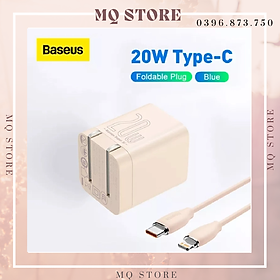 Bộ Cốc sạc và Cáp sạc nhanh Baseus Super Si Pro PD 20W CCCJG20CC-X for iPhone 12 / 13/ 14( hàng chính hãng)