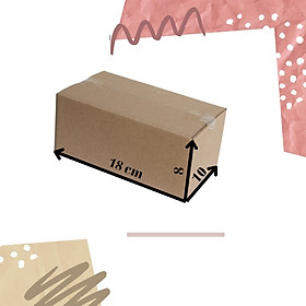 Hộp Bìa Đóng Gói Hàng Làm Bằng Carton Cứng Cáp Kích Thước 18x10x8cm