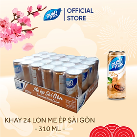 Thùng 24 Lon Nước Trái Cây Me Ép Sài Gòn Pushmax (310ml x 24 lon)