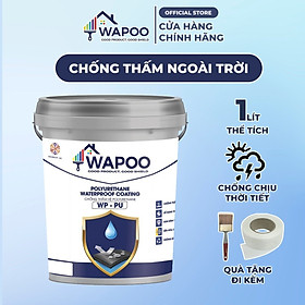 Mua Sơn Chống Thấm Công Nghệ Đức Wapoo Dùng cho Sàn Mái  Ban Công  Sân Thượng  Nhà Vệ Sinh Chống Thấm Ngoài Trời  Chống Thấm Sân  Sàn  Gạch Men