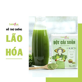 Bột cải xoăn hữu cơ sấy lạnh Dalahouse - Hộp 20 gói 3gr tiện lợi - Đào thải độc tố, chống ô xy hóa, bổ sung can xi hữu cơ cho cơ thể