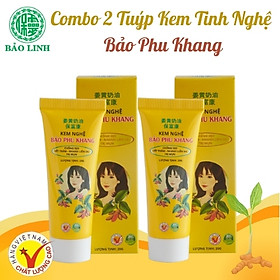 [Combo 2 Chai] Kem Tinh Nghệ Bảo Phu Khang 20Gr - Làm da mịn màng, chắc khoẻ, mau lên da non, liền sẹo, đánh bay mụn.