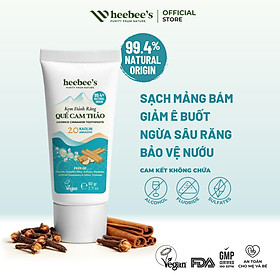 Kem Đánh Răng Thảo Dược Thuần Chay Quế Cam Thảo - Sạch Mảng Bám, Giảm Ê Buốt 60 Gram