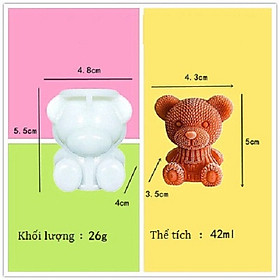 Mua  Có sẵn  Khuôn silicon loại 1 hình gấu chó dễ thương  dùng làm đá  làm thạch  đúc tượng và nhiều loại khác