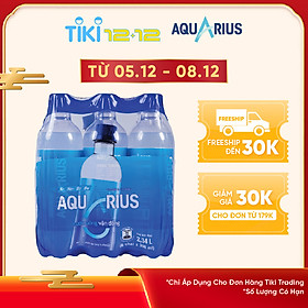 Lốc 6 Chai Nước Uống Thể Thao Aquarius (390ml / Chai)