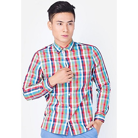 Áo Sơ Mi Nam Tay Dài Aligro Sọc Đỏ ALGS061
