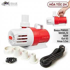 Máy Bơm Nước Bể Cá Baoyu P18000 (18000L/H, 105W, Out 60) - Siêu Êm, Siêu Tiết Kiệm Điện