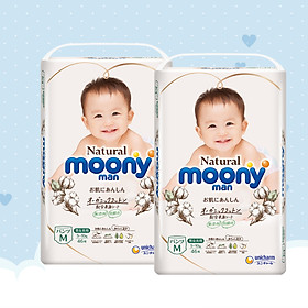 COMBO 2 BỊCH Bỉm quần Moony natural M 46