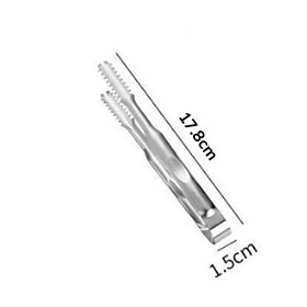 Mua Kẹp gắp thức ăn INOX thép không gỉ kẹp đa năng gắp đá đồ ăn tiện lợi có bọc nhựa an toàn tiện dụng bảo hành 1 đổi 1