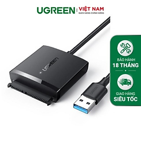 Mua Bộ chuyển đổi ra ổ cứng và SSD SATA UGREEN CM257 Có nguồn DC 5.5mm - Tốc độ truyển tải lên đến 5Gbps - Hàng chính hãng