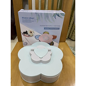Mua Khay mứt xoay tròn hoa 5 cánh có chỗ để điện thoại