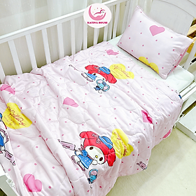 Bộ gối chăn tencel Katina House, cho bé đi học 1-15 tuổi, mềm mại thoáng mát