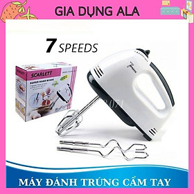 Mua Máy Đánh Trứng Cầm Tay Mini 7 Tốc Độ Làm Bánh Đánh Kem Trộn Bột Đa Năng