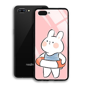 Ốp Lưng Kính Cường Lực cho điện thoại Realme C1 - 03040 7903 RABBIT01 - Hàng Chính Hãng