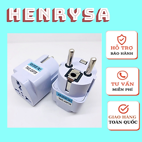 Mua Bộ chuyển đổi / Phích cắm chuyển đổi 3 chân thành 2 chân  ổ cắm 3 chấu thành 2 chấu -Henrysa