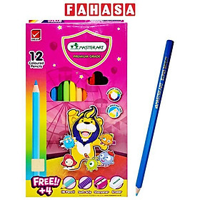 Hộp 12 Bút Chì Màu Dài Super Bright - Masterart