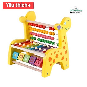 ️Đồ chơi thông minh bàn tính hươu kèm đàn cho bé