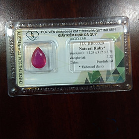 Mua Viên đá Ruby thiên nhiên kiểm định AIGD - HA_RB00029