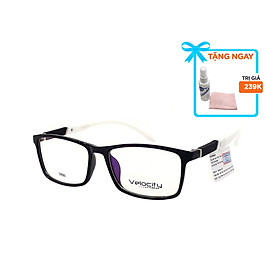 Gọng kính, mắt kính chính hãng Velocity VL36458 018 - Tặng 1 khăn và nước lau kính - khăn màu ngẫu nhiên