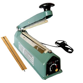 Mua (200x2mm)(Vỏ sắt-Cam/Xanh) Máy hàn túi dập tay PFS 200 hàn nhanh  an toàn  đường hàn đẹp - Tặng dây gia nhiệt sơ cua