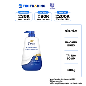 Sữa Tắm Serum Dove Pro-Ceramide Tái Tạo Độ Ẩm Cho Da Đàn Hồi Và Căng Bóng 500g