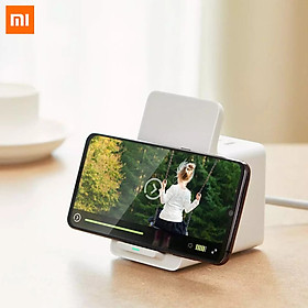 Xiaomi Vertical Wireless Charging Socket 3 USB Ports Outlet Support 18W Fast Chaging New National Standard Combination Jack Phone Holder Safe Durable Plug Socket For Home Office