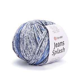 Len Jeans Splash nhập khẩu từ Yarnart, đan móc áo, váy, khăn, đầm