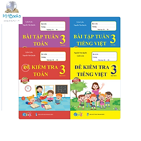 Sách - Combo Bài Tập Tuần và Đề Kiểm Tra - Toán và Tiếng Việt 3 - Học Kì 2 (4 cuốn)