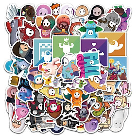 Sticker 50 miếng hình dán Jelly Bean
