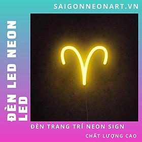 Mua Đèn trang trí Led neon sign HÌNH CUNG BẠCH DƯƠNG  trang trí tường  trang trí nhà  trang trí cửa hàng  trang trí coffee