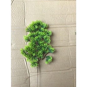 Mua Ảnh thật - Cành tùng giả  cành thông làm cây trang trí cụm lá tùng la hán làm cây bonsai  decor tiểu cảnh 2 mẫu