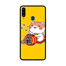Ốp Lưng Dành Cho Samsung Galaxy A20s mẫu Mèo May Mắn 6 - Hàng Chính Hãng