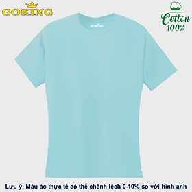 Siêu giảm giá. Áo thun nữ thoát nhiệt Nhật Bản Goking, form ôm eo, chất liệu tự nhiên 100% cotton thấm hút mồ hôi tốt. Áo phông trơn nữ hàng hiệu cao cấp