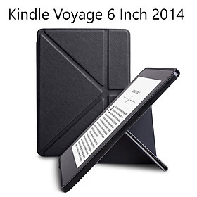 Bao Da Cover Cho Máy Đọc Sách Kindle Voyage 6 Inch 2014 Gấp Chéo