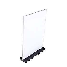 Menu mica chữ T đế đen