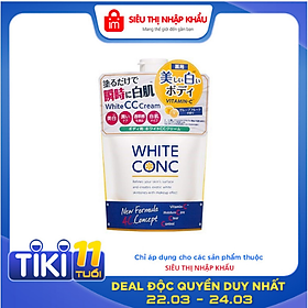 Kem Dưỡng Trắng Da Toàn Thân CC Cream White Conc - Túi 200g